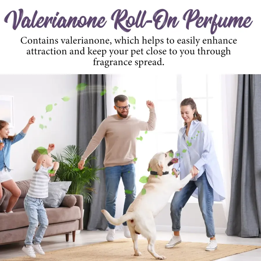 10ML Pet Valerianone Roll-on Perfume Relax Dog Anxiety Enhace Attraction Arouse Puppy's Interest Fragrance - Image 4