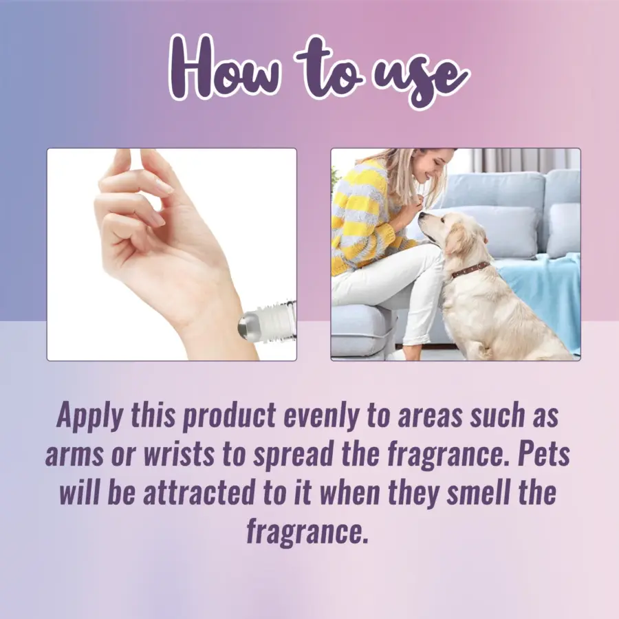 10ML Pet Valerianone Roll-on Perfume Relax Dog Anxiety Enhace Attraction Arouse Puppy's Interest Fragrance - Image 5