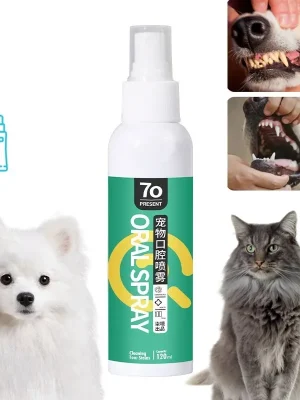 120ML Natural Oral Cleanse Spray Dogs Cats Teeth Clean