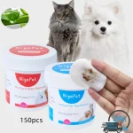 150Pcs Wipes Dog Cat Eyes Ears Cleaning