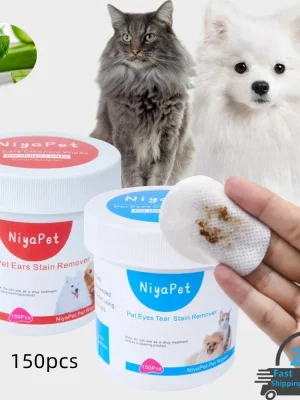 150Pcs Wipes Dog Cat Eyes Ears Cleaning