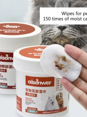 150pcs Cat Wipes For Eyes And Ear