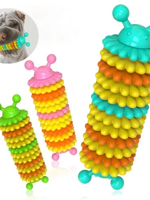Dog Toothbrush Caterpillar Toy