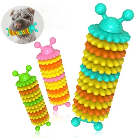 Dog Toothbrush Caterpillar Toy