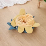 2 in 1 Collapsible Cat Tunnel with Mat Bed