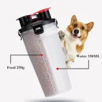 2 in 1 Portable Food Drinking Water Bottle Collapsible