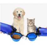 2 in 1 Portable Food Drinking Water Bottle Collapsible