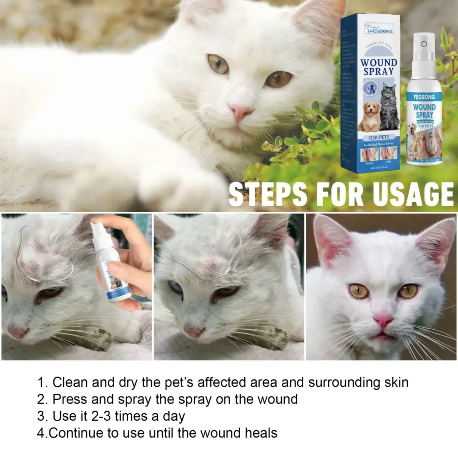 30ML Pet Wound Care Spray Cat Dog Skin Wound Care Drop to Relieve Itching - Image 6