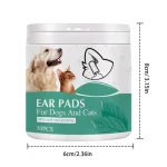 50pcs Ear Wipes For Dogs Ear Cleaning Finger Cots