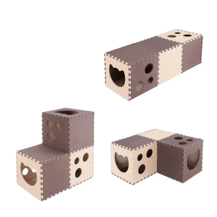 DIY Combination Cat Tunnel Cat Changeable House Assemble EVA Board Foldable Tunnel Pet Kitty Training Toys Play Tunnel Tube - Image 3