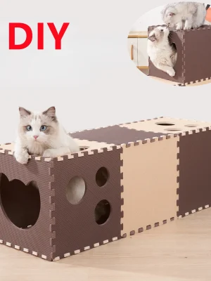 DIY Cat Tunnel Foldable EVA Board - 30X30cmX14pcs