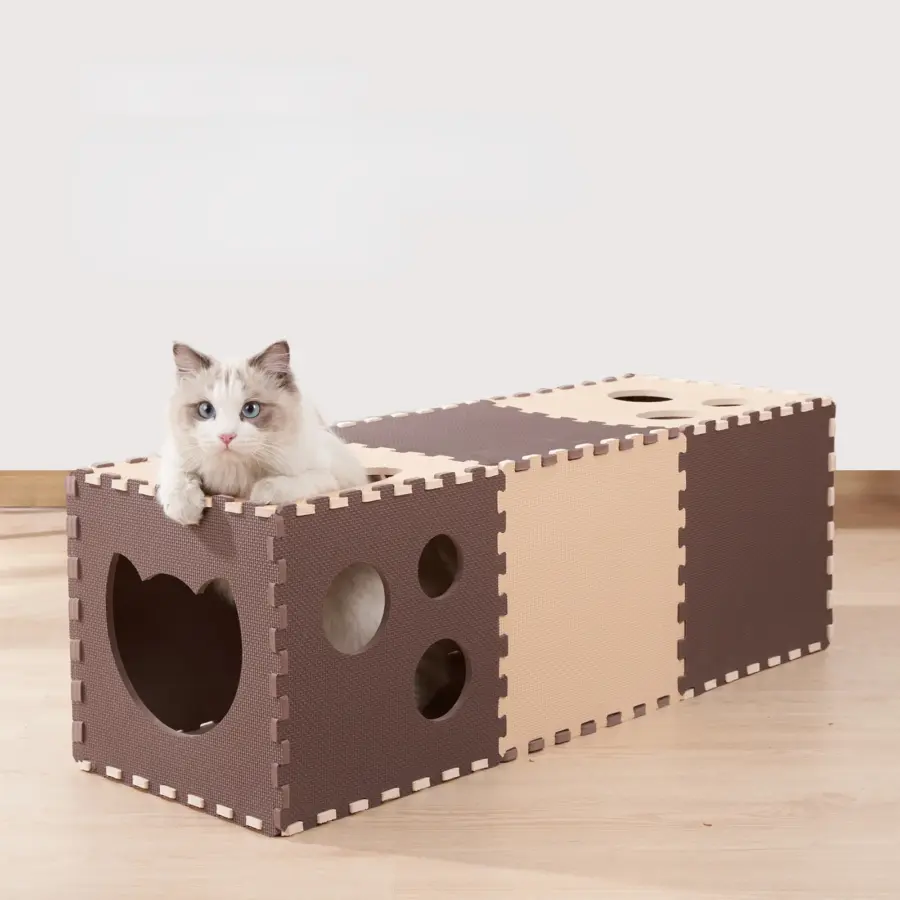 DIY Combination Cat Tunnel Cat Changeable House Assemble EVA Board Foldable Tunnel Pet Kitty Training Toys Play Tunnel Tube - Image 6