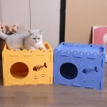 Detachable Assembled Cat House Wear-resistant Felt Board