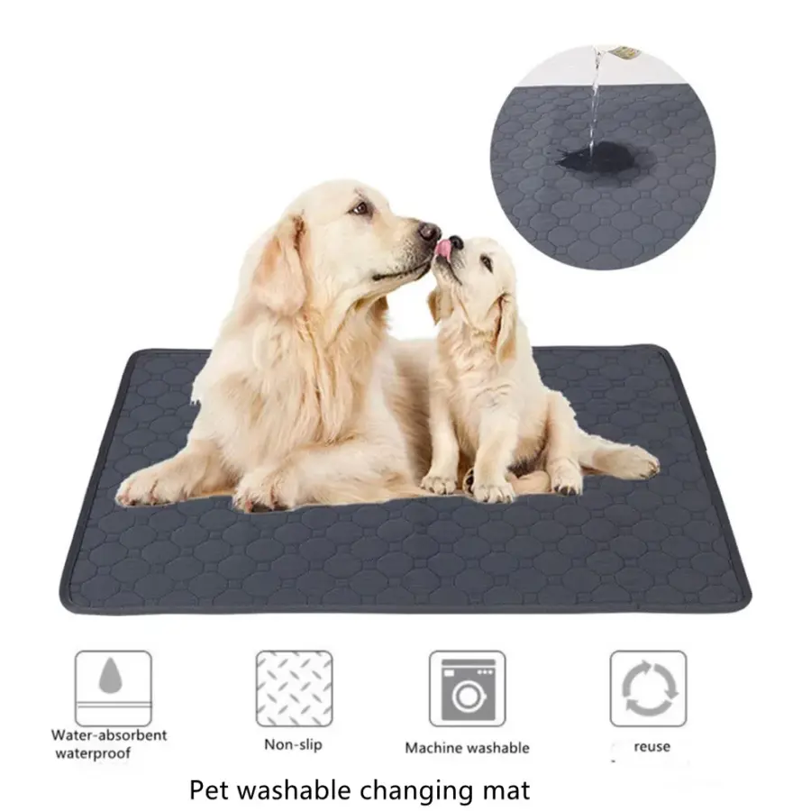 Dog Bed Pet Dog Cat Washable Changing Pad Non-slip Anti-adhesive Hair Mat Waterproof Changing Pad Pet Product Dog Supplies