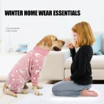 Dog Winter Clothes Flannel Pajamas