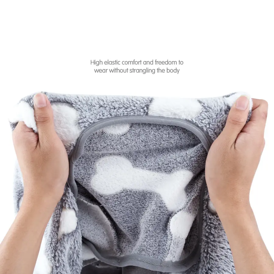 Dog Winter Clothes Pet Flannel Pajamas Cute House Clothes for Medium and Large Dogs High Elastic Four Legs Warm Coat - Image 3