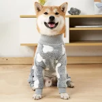 Dog Winter Clothes Flannel Pajamas