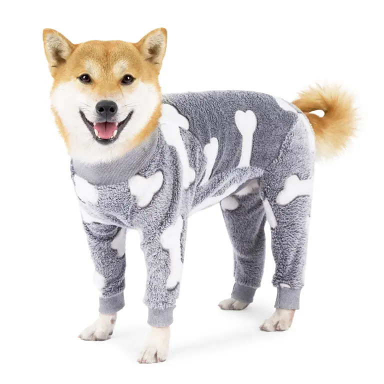 Dog Winter Clothes Flannel Pajamas