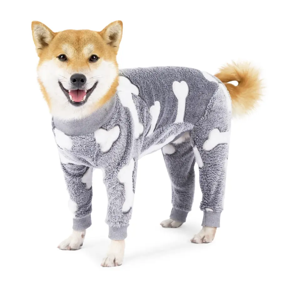 Dog Winter Clothes Pet Flannel Pajamas Cute House Clothes for Medium and Large Dogs High Elastic Four Legs Warm Coat - Image 6