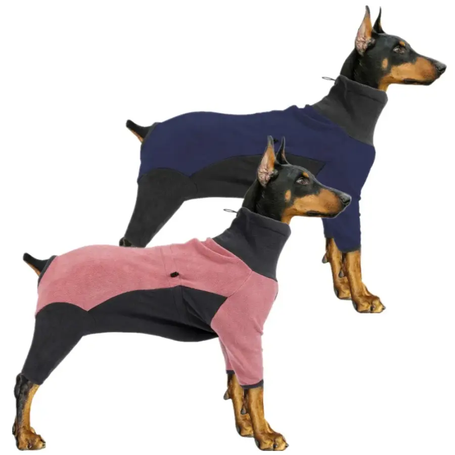 Dog Winter Clothes Pet Polar fleece Cold-proof Warm Cotton Clothing Hoodie Elastic Four-legged Sweatshirt Dogs Home Wear