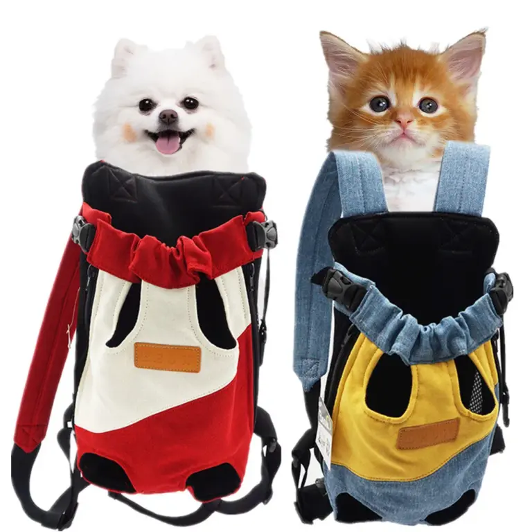 Pet Backpack Carrier Front Travel Shoulders Breathable