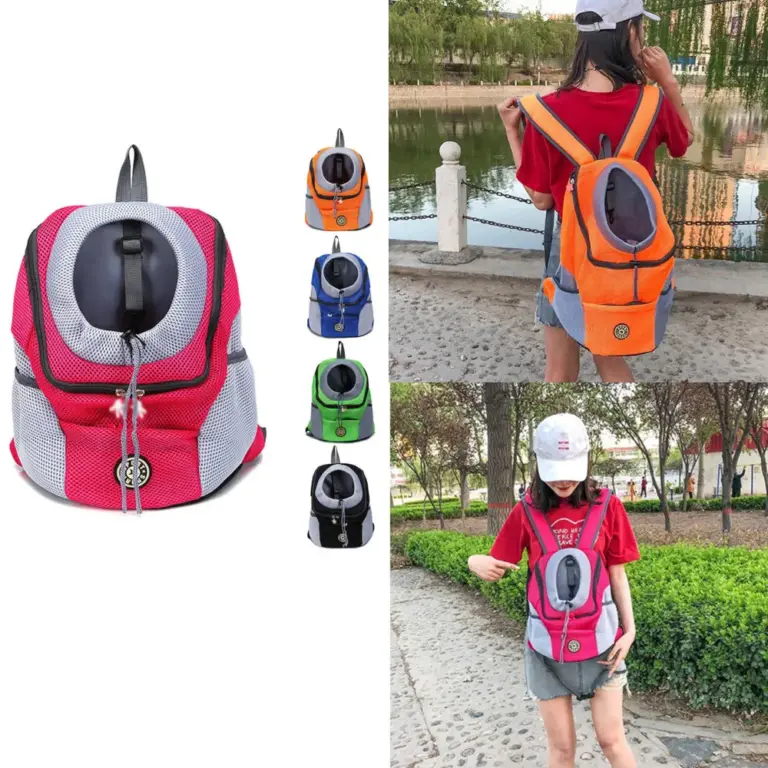Pet Backpack Carrier Double Shoulder Portable