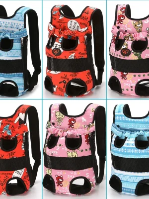Pet Backpack Double Shoulder Portable Travel Breathable