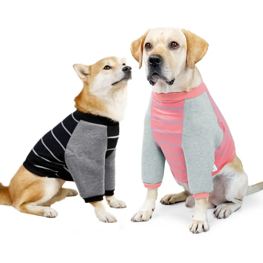 Pet Clothes Dog Anti-licking Elbow Pads Clothing Front Legs Injured Protection Homewear Pajamas Sweatshirt for Puppy Large Dogs