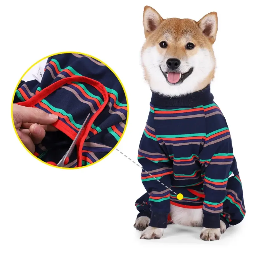 Pet Dog Clothes Dog Four-legged High-elastic Pajamas Home Clothes Physiological Clothes for Small Medium Large Dogs - Image 4