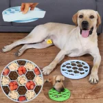 Dog Slow Feeder Silicone Suction Cup Honeycomb