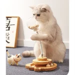 Wood Cat Turntable with Balls