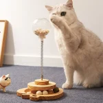 Wood Cat Turntable with Balls