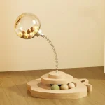Wood Cat Turntable with Balls