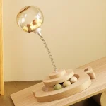 Wood Cat Turntable with Balls