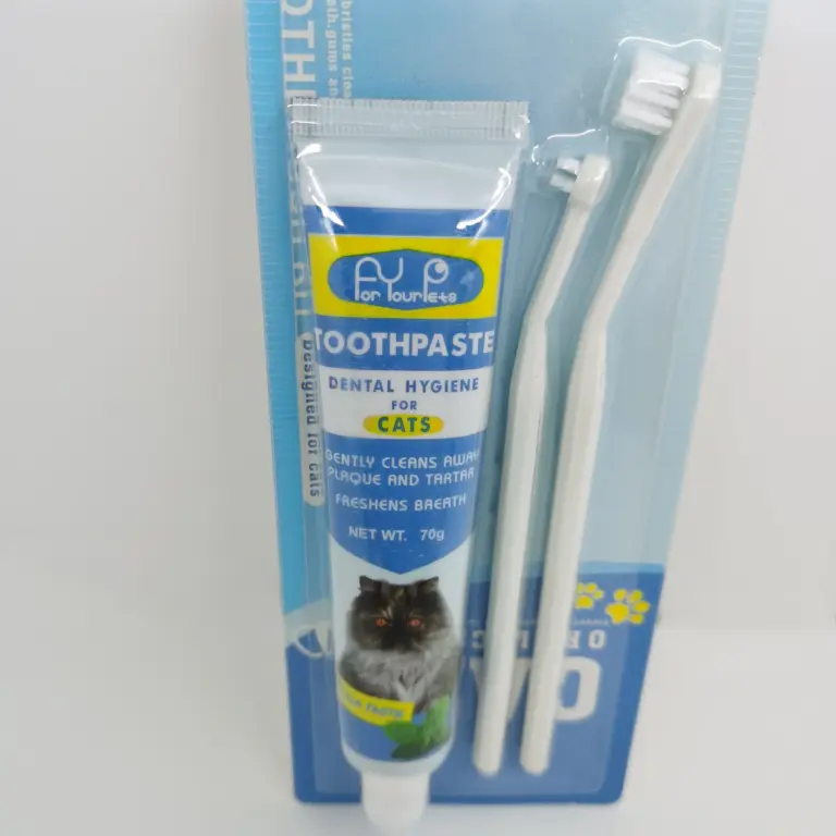 Cat Toothbrush Toothpaste Set