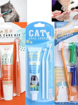 Toothbrush Toothpaste Set Dog Cat Dental Oral Cleaner