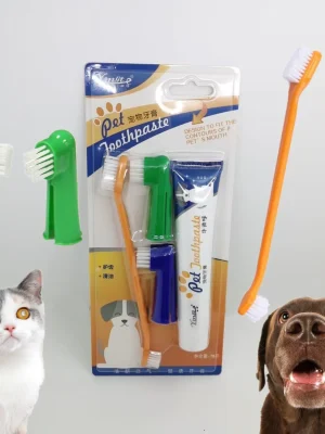 Toothbrush Toothpaste Set Finger Toothbrush Beef Vanilla