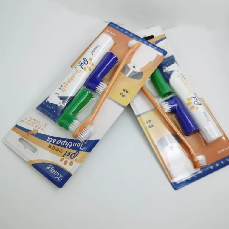 Toothbrush Toothpaste Set Finger Toothbrush Beef Vanilla