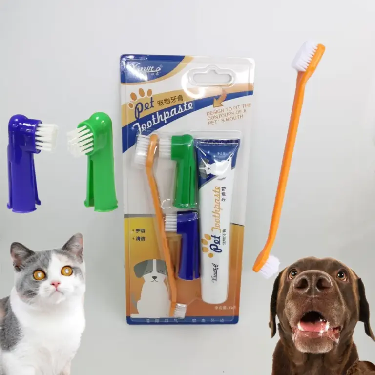 Toothbrush Toothpaste Set Finger Toothbrush Beef Vanilla