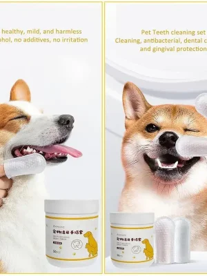 Finger Wipes Dogs Wipes For Teeth Ear Care