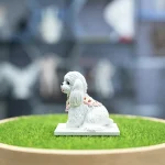 Bandana Maltese Dog Resin Pet Figurine Toy