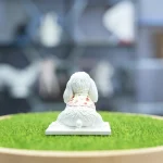 Bandana Maltese Dog Resin Pet Figurine Toy