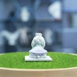 Bow Maltese Dog Resin Pet Figurine Toy