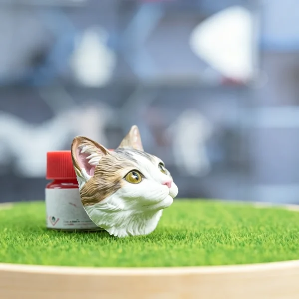 Cute Little Flower Cat Head Fridge Magnet