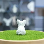Cute Sitting West Highland Dog Resin Model, Animal Figurine Educational Toy
